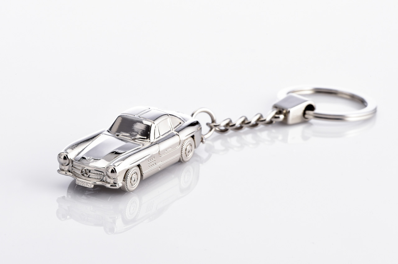 Key Chain 300 Sl 1 87 Silver With Bag Mercedes Benz Classic B66057275 Amg Private Lounge Store