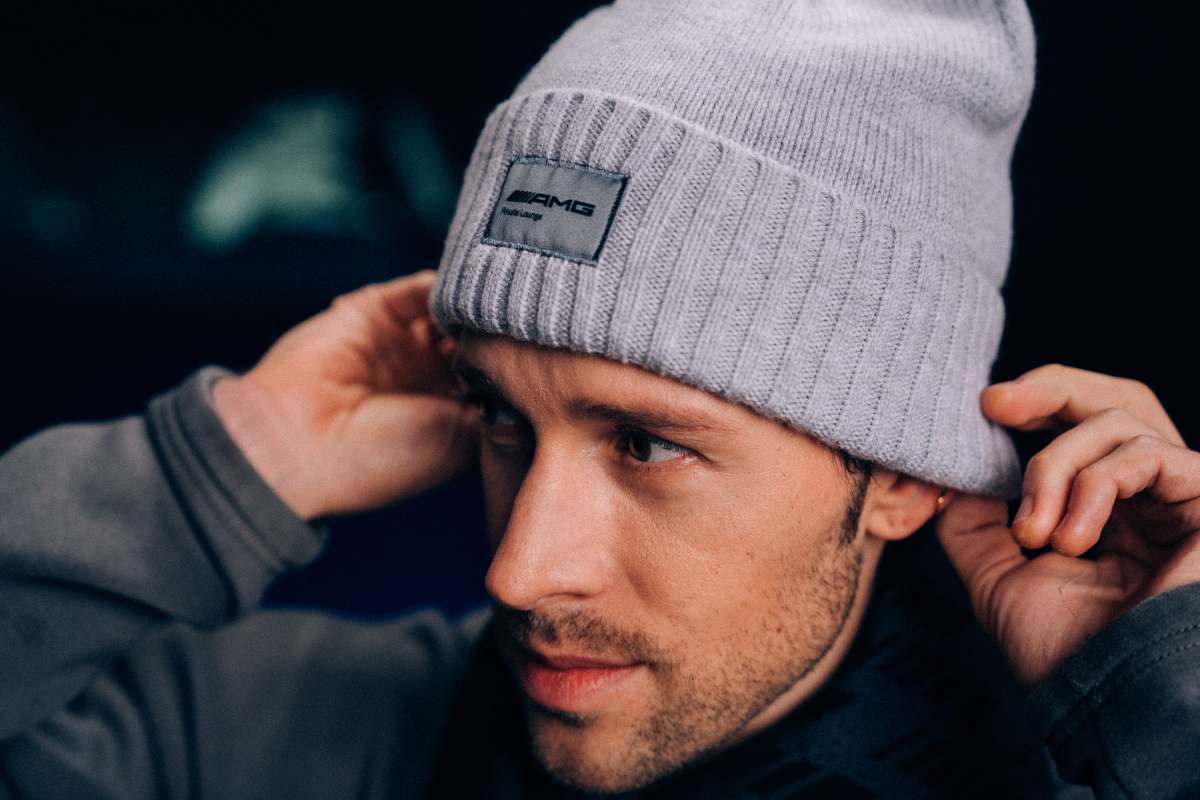 Palace Skateboards AMG 2.0 Beanie Cap White Mercedes-Benz