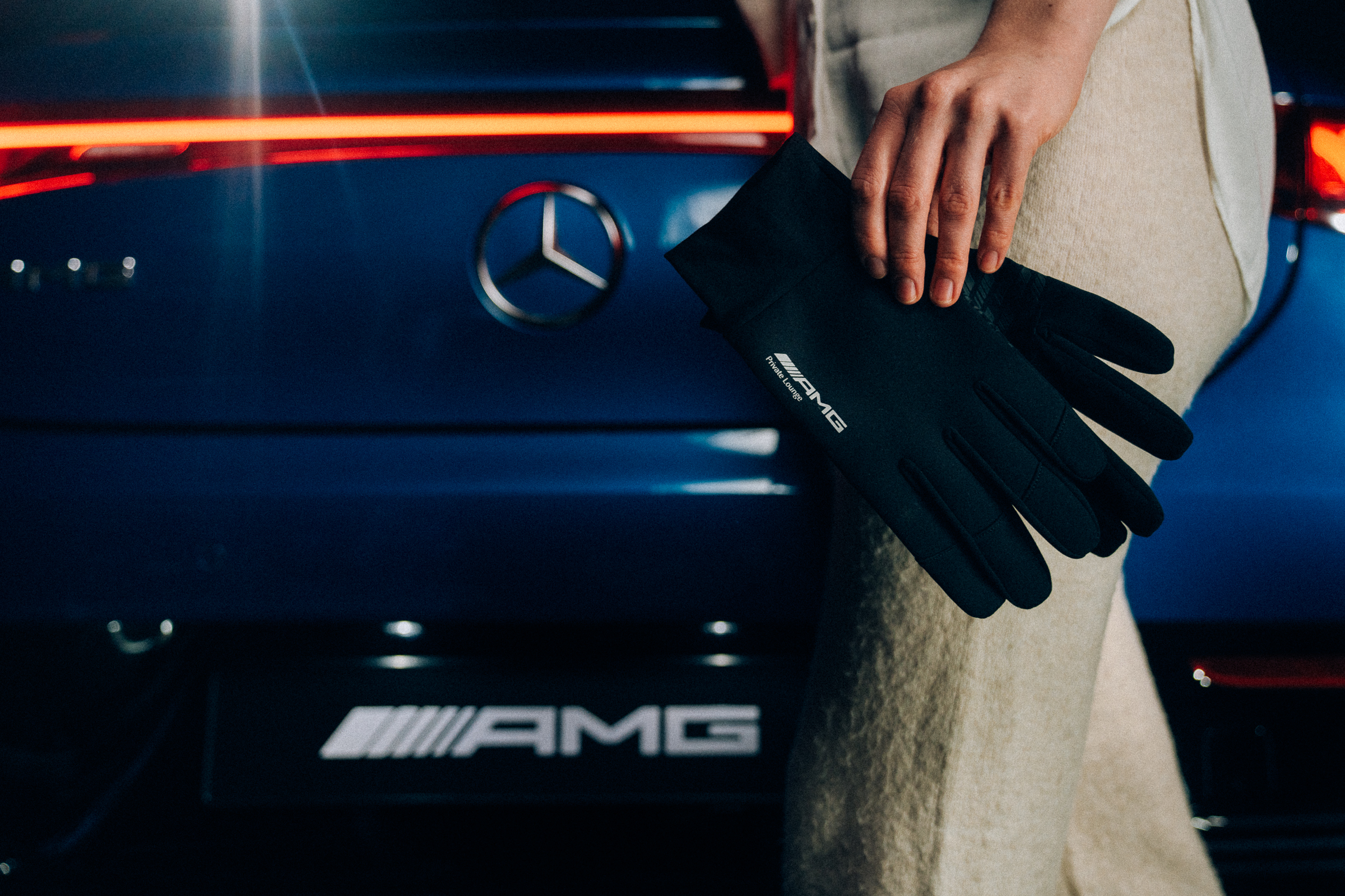Paar Mini Boxhandschuhe Mercedes-Benz AMG z.B. für Auto