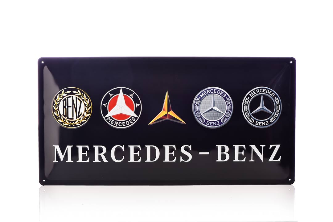 Mercedes-Benz 30 x 40 cm Garage Blechschild gewölbt & Motiv geprägt